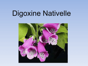 La molécule de digoxine