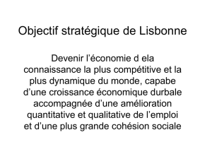 Objectif stratégique de Lisbonne