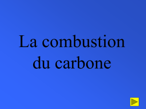 La combustion du carbone