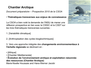 Diapositive 1 - le chantier arctique