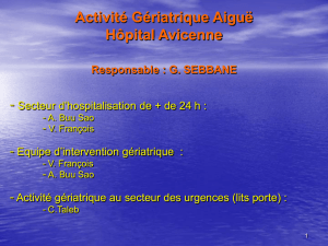 Diapositive 1 - Réseau Ville Hôpital 93 Centre