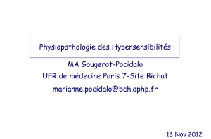 Aucun titre de diapositive - Cours L3 Bichat 2012-2013