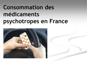 Consommation des médicaments psychotropes en France