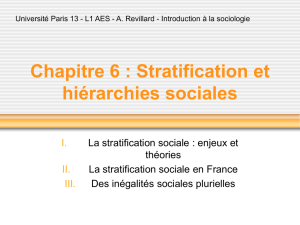 Stratification et hiérarchies sociales