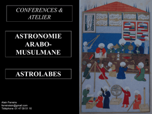ASTROLABES ASTRONOMIE ARABO-MUSULMANE