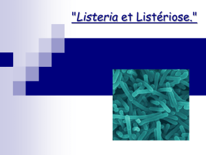 "Listeria et Listériose."