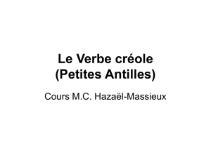 Le Verbe créole (Petites Antilles)
