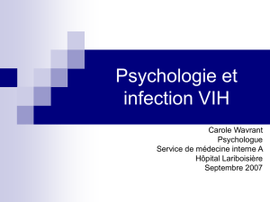 Psychologie et infection VIH