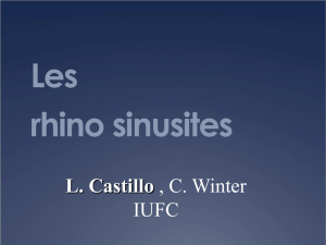 Rhinosinusites chroniques Actualités