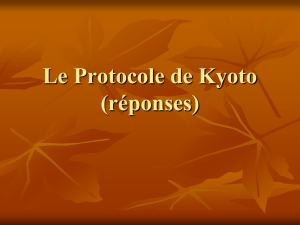 Le Protocole de Kyoto