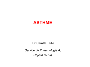 Asthme : principes du traitement