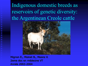 Indigenous domestic breeds as reservoirs of genetic diversity: the