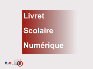 Livret Scolaire Numérique - Circonscription Montpellier Nord
