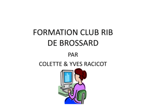 CommentFaireBlog.pps - Club du Réseau Informatique de Brossard