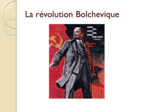 Présentation la révolution Bolchevique