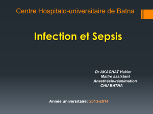 Infection et sepsis