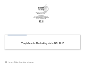 Trophées du Marketing de la DSI 2016