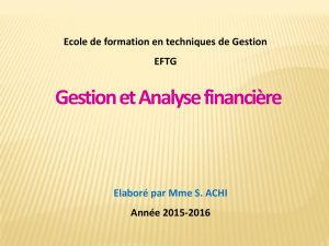Mme Achi Analyse Financière