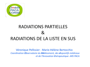 Radiations partielles