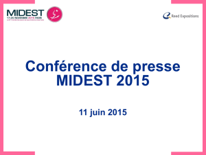 Conférence de presse MIDEST 2015
