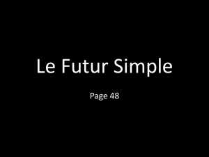 Le Futur Simple