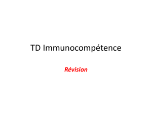 TD Immunocompétence