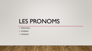 les pronoms - WordPress.com