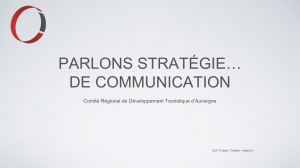 parlons stratégie* de communication