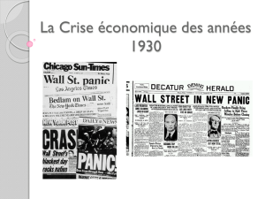 La Crise économique des années 1930