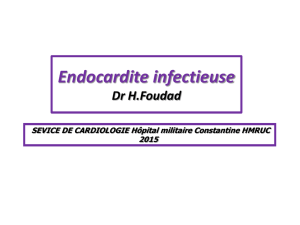 Endocardite infecieuse Dr H.Foudad