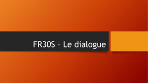 FR30S * Les dialogues