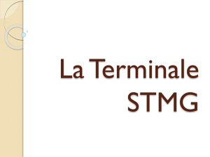 La Terminale STMG - lycée paul hazard