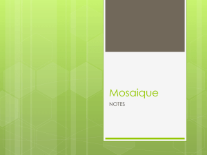 Mosaique Notes for blog