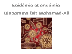 Epidémie et endémie