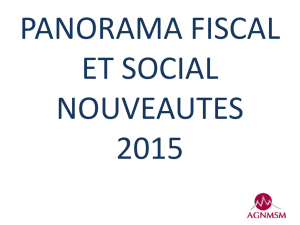 panomara fiscal et social nouveautes 2015