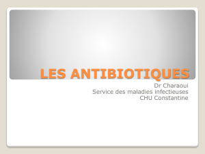 Classification des antibiotiques