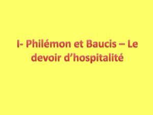 I- Philémon et Baucis