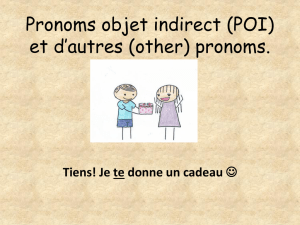 Pronom objet indirect (POI)