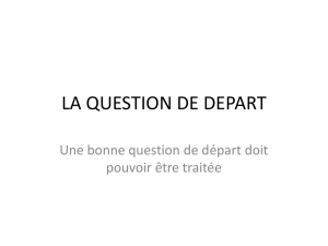 la question de depart - Emmanuelle Gagnou