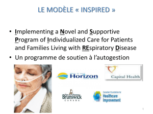 INSPIRED : modèle de soins aux patients atteints de MPOC