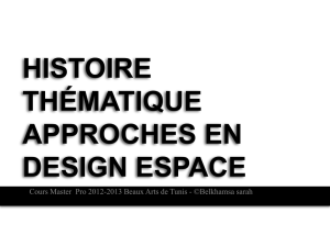 Histoire Thématique Approches en design espace