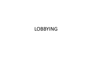 lobbying - PAGICTIC