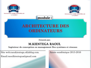 COURS ARCHITECTURE