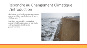 Responding to Climate Change Introduction