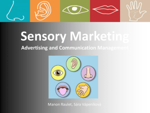 Sensory Marketing Advertising and Communication - AUEB e
