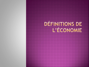 4 definitions de l economie