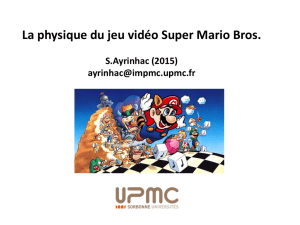 La physique du jeu vidéo Super Mario Bros.
