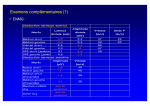 Examens complémentaires (1) - DIU de Neurophysiologie Clinique