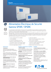 Alimentation Électrique de Sécurité Gamme SPSM / SPSMC