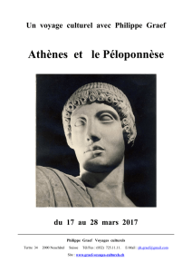 GRECE Péloponnèse - Philippe Graef, Voyages Culturels